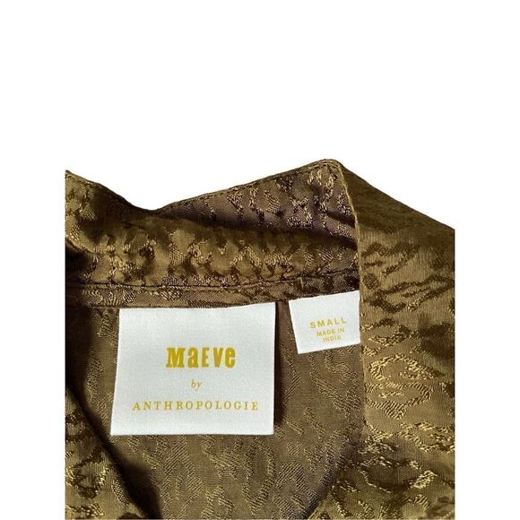 Anthropologie Mauve Silky Bomber Jacket size S Zip Up - Picture 3 of 12